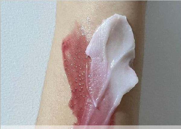 Cleansing balm texture melting makeup on skin